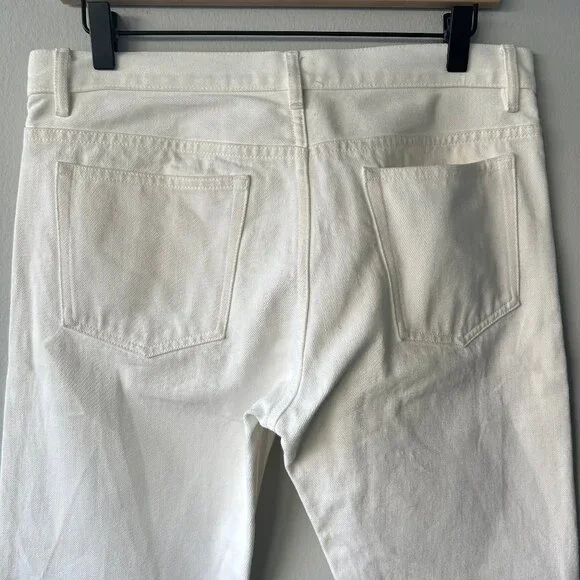 APC Jeans Petit New Standard White Denim Size 31 Women’s Straight Leg - Picture 4 of 8